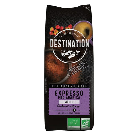 Comprar online CAFE MOLIDO EXPRESO 100% ARABICA BIO 250 gr de DESTINATION. Imagen 1