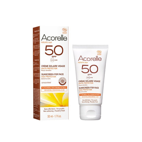 Comprar online CREMA SOLAR FACIAL SPF 50 50ml de ACORELLE. Imagen 1