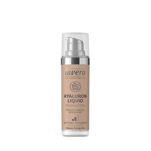 Comprar online MAQUILLAJE FLUIDO HYALURON 04 HONEY BEIGE 30ml de LAVERA. Imagen 1