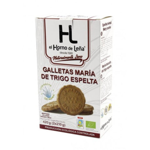 Comprar online MARIA ESPELTA C/SIROPE DE AGAVE CAJA 420 gr de HORNO DE LEÑA. Imagen 1