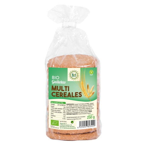Comprar online GALLETAS MULTICEREALES BIO 250 g de SOLNATURAL. Imagen 1