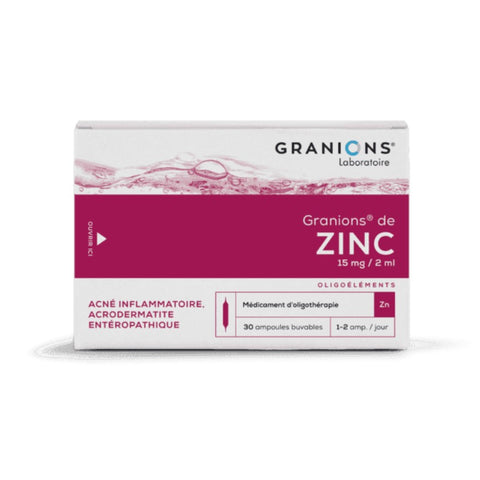 Comprar online GRANIONS DE ZINC 30 ampollas 2 ml de GRANIONS. Imagen 1