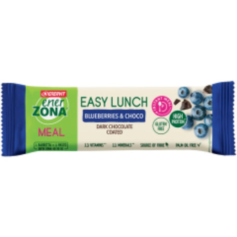 Comprar online EXP EASY LUNCH BLUEBERRIES & CHOCO 25 Barritas de ENERZONA. Imagen 1