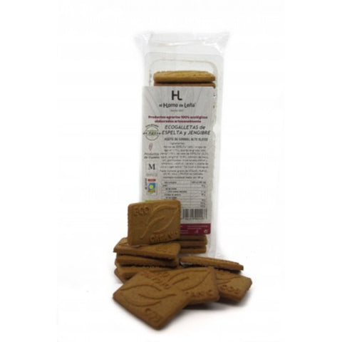 Comprar online ECOGALLETAS DE ESPELTA Y JENGIBRE 190 gr de HORNO DE LEÑA. Imagen 1