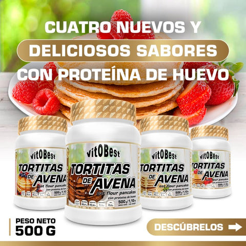 Comprar online TORTITAS DE AVENA FRUTOS ROJOS CHOCO BLANCO 500 gr de VIT.O.BEST. Imagen 1