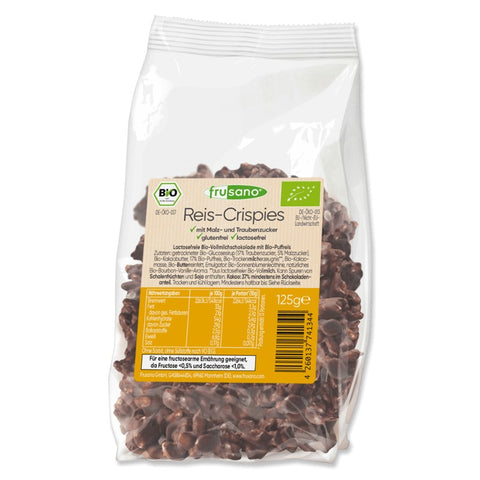 Comprar online CRISPIS DE ARROZ CON CHOCOLATE CON LECHE de FRUSANO. Imagen 1