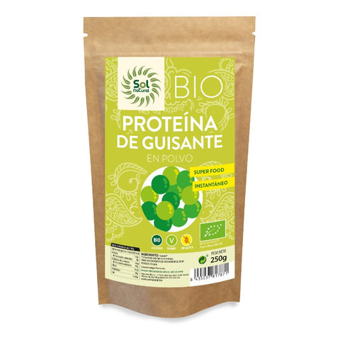 Comprar online PROTEINA DE GUISANTE BIO 250 g de SOLNATURAL. Imagen 1