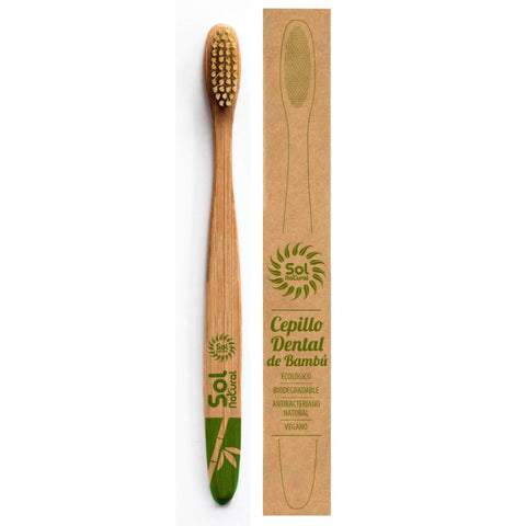 Comprar online CEPILLO DE BAMBU ADULTO CAJITA 1/U de SOLNATURAL. Imagen 1