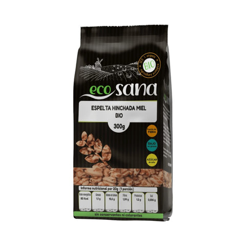 Comprar online ESPELTA HINCHADA  MIEL BIO 300 gr ECOSANA de ECOSANA. Imagen 1