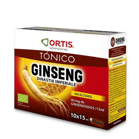 Comprar online GINSENG IMPERIAL BIO 10 Viales  X 15 ml de ORTIS. Imagen 1