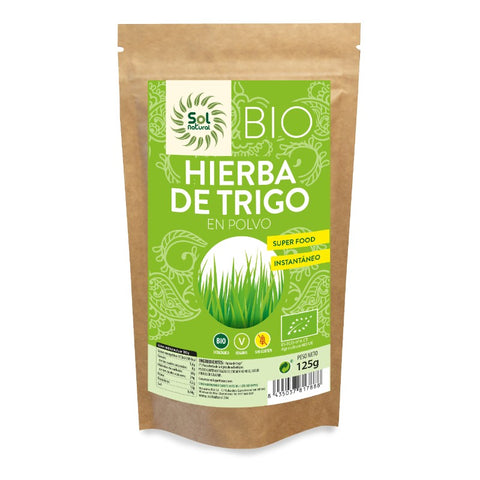 Comprar online HIERBA DE TRIGO EN POLVO 125 gr de SOLNATURAL. Imagen 1
