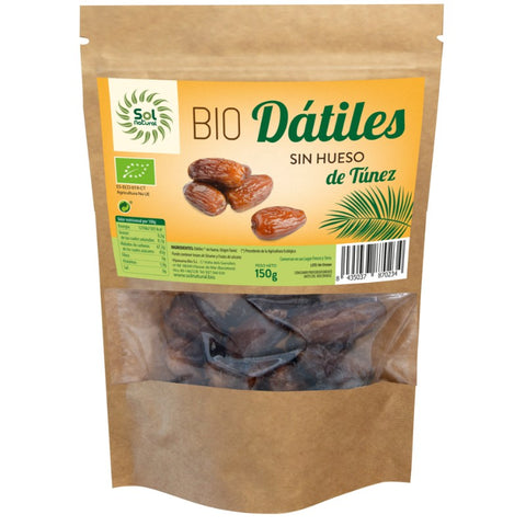Comprar online DATILES SIN HUESO BIO 150 g de SOLNATURAL. Imagen 1