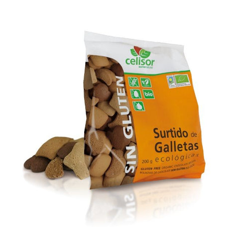 Comprar online SURTIDO DE GALLETAS 200 gr. SIN GLUTEN de ALECOSOR SORIA NATURAL. Imagen 1