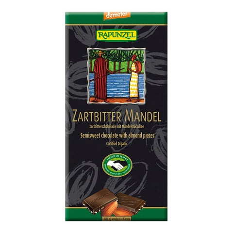 Comprar online TABLETA CHOCO-ALMENDRAS RAPUNZEL 80 G de RAPUNZEL. Imagen 1