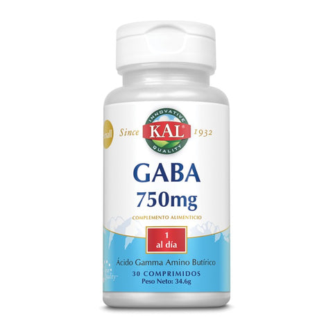 Comprar online SMALL GABA 750 mg 30 Comp de KAL. Imagen 1