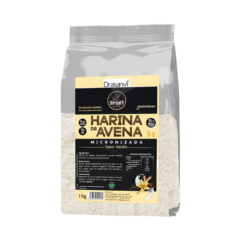 Comprar online HARINA AVENA SABOR VAINILLA 1 Kg SPORT LIVE de DRASANVI. Imagen 1