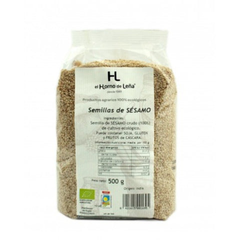 Comprar online SESAMO CRUDO ECO 500 gr de HORNO DE LEÑA. Imagen 1