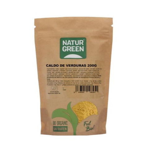 Comprar online NATURGREEN CALDO VERDURAS DOYPACK BIO 200 G de NATURGREEN. Imagen 1