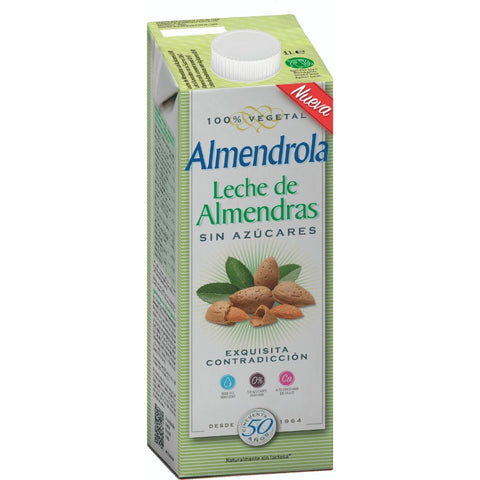 Comprar online BEBIDA DE ALMENDRAS SIN AZUCAR 1 L de ALMENDROLA. Imagen 1