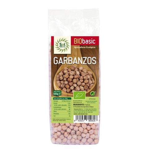 Comprar online GARBANZOS BIO 500 g de SOLNATURAL. Imagen 1