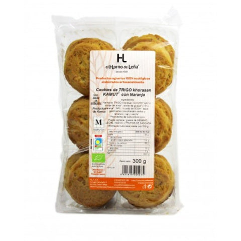 Comprar online COOKIES DE KAMUT NARANJA ECO 220 gr de HORNO DE LEÑA. Imagen 1