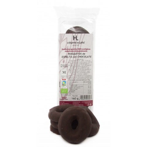 Comprar online ROSQUITOS ESPELTA Y ANIS C/ CHOCO NEGRO ECO 160 gr de HORNO DE LEÑA. Imagen 1