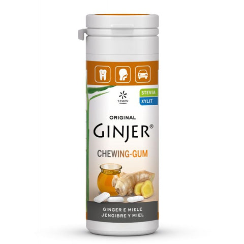 Comprar online GINJER CHICLES MIEL 30g STEVIA de MIRADENT. Imagen 1