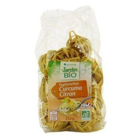 Comprar online TAGLIATELLES CON LIMON Y CURCUMA 250G de JARDIN BIO. Imagen 1