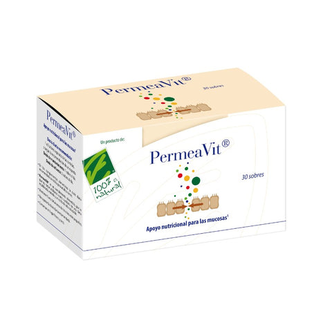 Comprar online PERMEAVIT 30 sobres de CIEN X CIEN NATURAL. Imagen 1