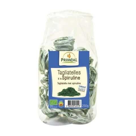 Comprar online TAGLIATELLES CON SPIRULINA 250 g de PRIMEAL. Imagen 1