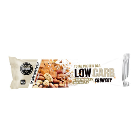 Comprar online T.PROT BAR LOW SUGAR CRUNCHY PEANUT  60 G 10 UN de GOLD NUTRION. Imagen 1