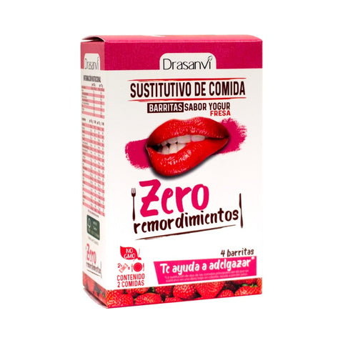 Comprar online CAJA BARRITA SUSTITUTIVA YOGURT FRESA 4X35 gr ZERO de DRASANVI. Imagen 1