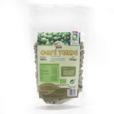 Comprar online CAFE VERDE EN GRANO 250G CAFE DE de ORO DE LOS ANDES. Imagen 1