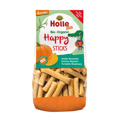 Comprar online PALITOS TRIGO CON CALABAZA Y ROMERO +3 AÑOS 100 gr de HOLLE. Imagen 1