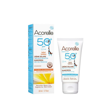 Comprar online CREMA SOLAR BEBE SPF 50+ 50ml de ACORELLE. Imagen 1