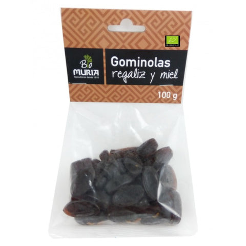 Comprar online PASTILLAS DE GOMA DE REGALIZ Y MIEL 100G. de MURIA BIO. Imagen 1