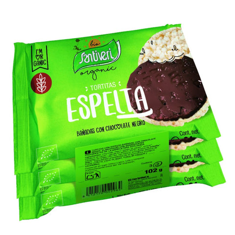 Comprar online TORTITAS ESPELTA CHOCN.BIO 2*3 de SANTIVERI. Imagen 1