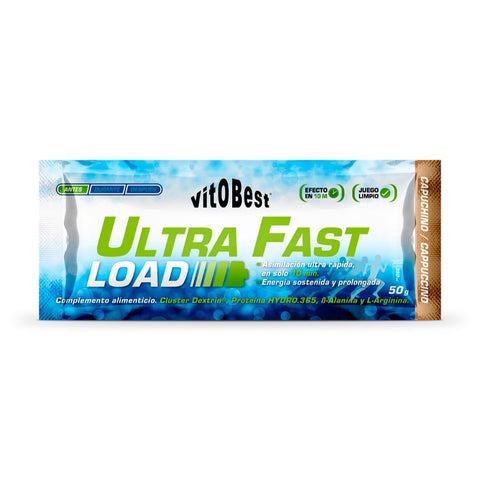 Comprar online ULTRA FAST LOAD SABOR CAPUCHINO 12 Sobres X 50 gr de VIT.O.BEST. Imagen 1