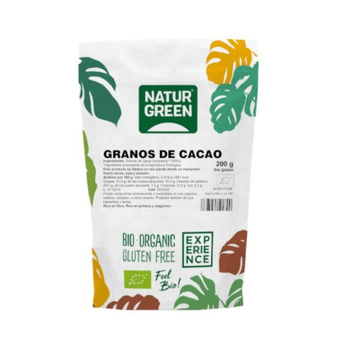 Comprar online NATURGREEN GRANO CACAO TROCEADO DOYPACK BIO 200 G de NATURGREEN. Imagen 1