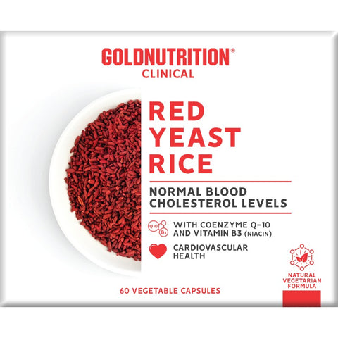 Comprar online RED YEAST RICE W/ Co Q10 & NIACINGN CLINICAL 60 VC de GOLD NUTRION. Imagen 1