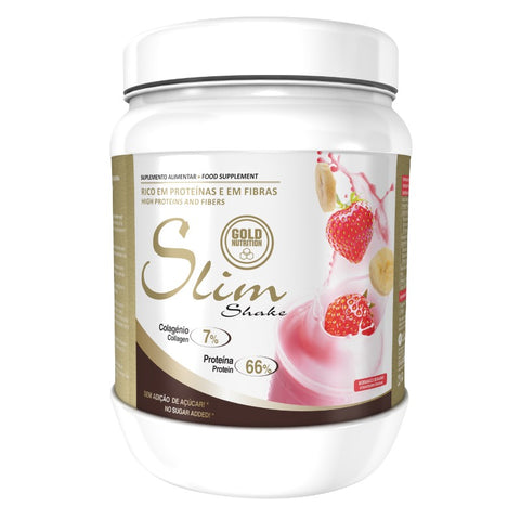 Comprar online SLIM SHAKE FRESA-PLATANO 400 G de GOLD NUTRION. Imagen 1