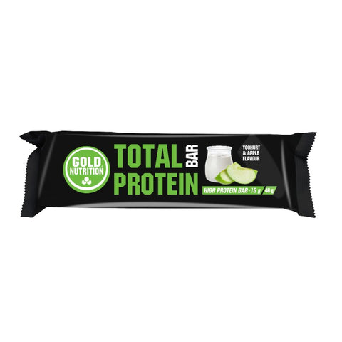 Comprar online TOTAL PROTEIN BAR YOGUR/MANZANA 46g24 UN de GOLD NUTRION. Imagen 1