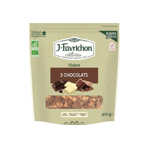 Comprar online FLAKES 3 CHOCOLATES 400GR de FAVRICHON. Imagen 1