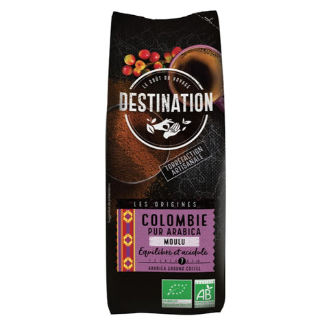 Comprar online CAFE MOLIDO COLOMBIA 100% ARABIGA BIO 250 gr de DESTINATION. Imagen 1