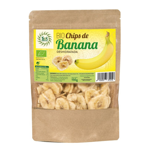 Comprar online CHIPS DE BANANA BIO 150 g de SOLNATURAL. Imagen 1