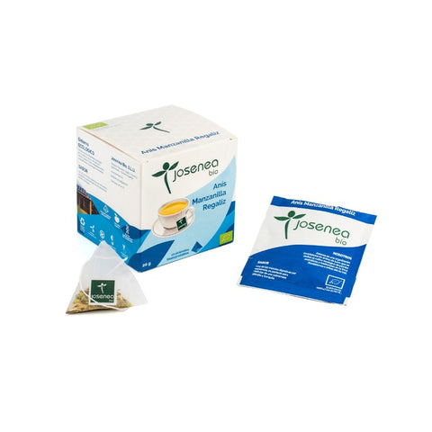 Comprar online ANIS-MANZANILLA-REGALIZ BIO 10 pir ensobr de JOSENEA. Imagen 1