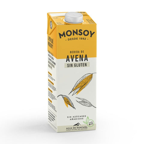 Comprar online BEBIDA DE AVENA SIN GLUTEN BIO 1 L de MONSOY. Imagen 1