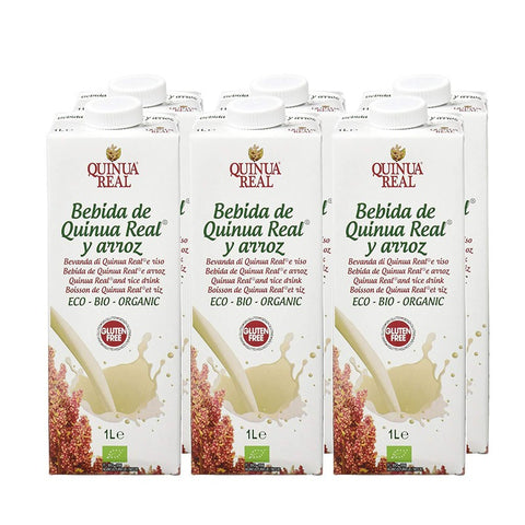 Comprar online CAJA 6 UDS LECHE ARROZ QUINOA 1 LITRO de QUINOA REAL. Imagen 1