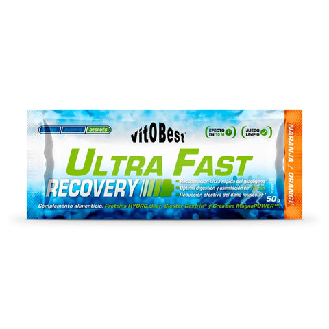 Comprar online ULTRA FAST RECOVERY SABOR NARANJA 12 Sobres X50 gr de VIT.O.BEST. Imagen 1