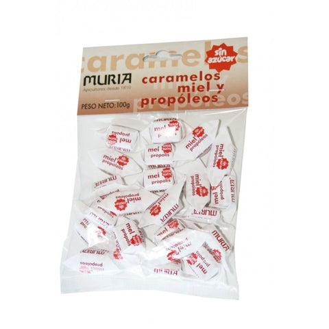 Comprar online CARAMELOS S/AZUCAR PROPOLEOS 100 G. MURIA de MURIA. Imagen 1